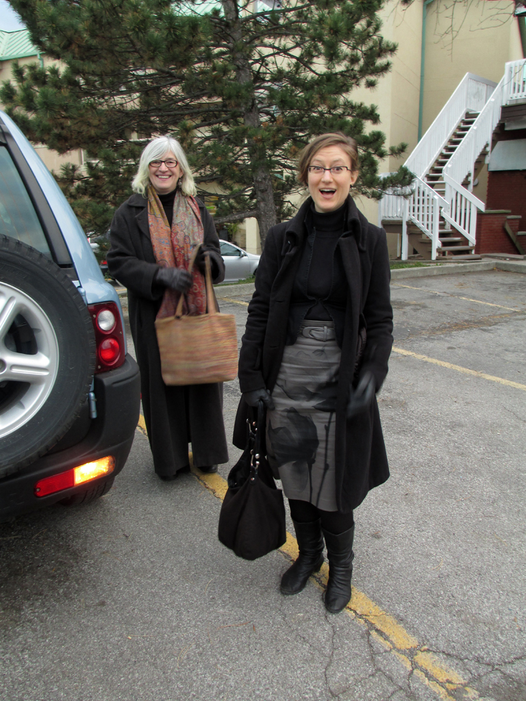 Artist: Jessica Marion Barr arriving for the World of Threads Festival 2012.