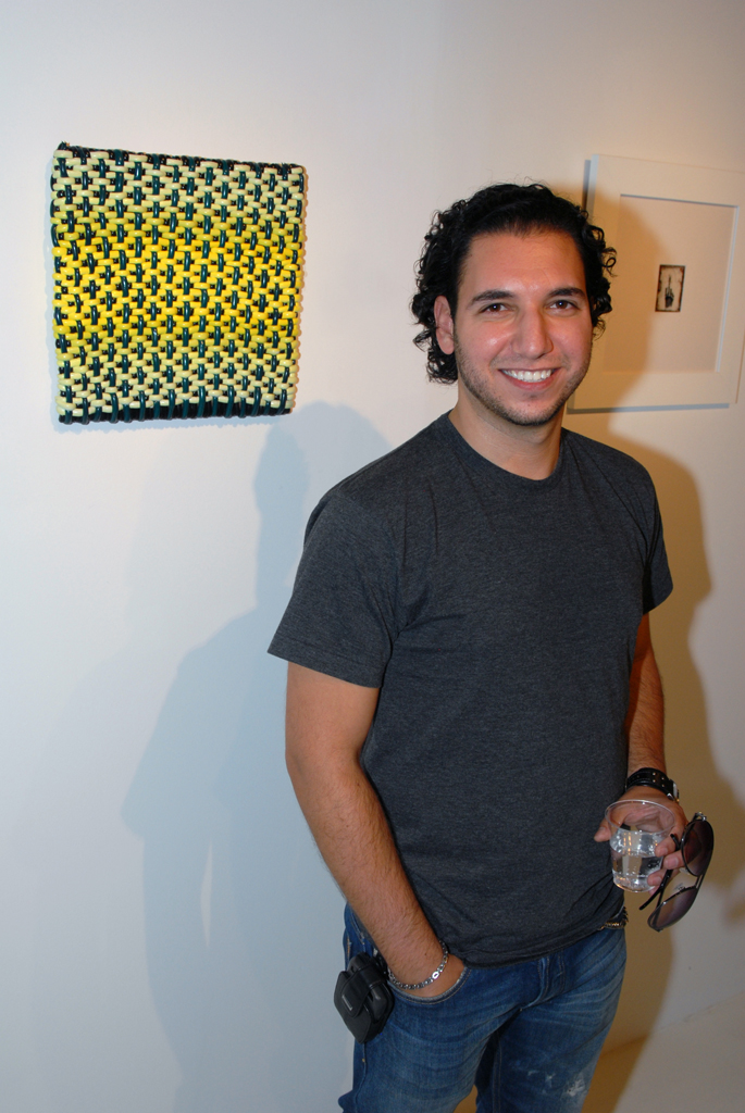 Artist: Robert Davidovitz at the opening of Thread, Common Thread International exhibition Part 3, World of Threads Festival 2009.