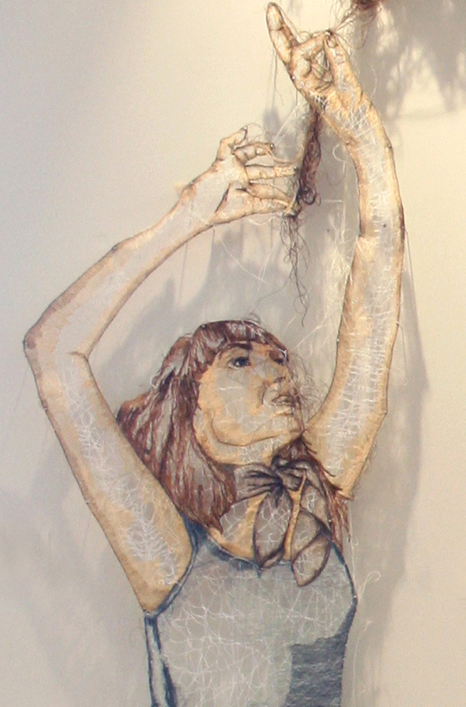 Amanda McCavour, Untitled Figure, detail, Common Thread International exhibition, World of Threads Festival 2009.