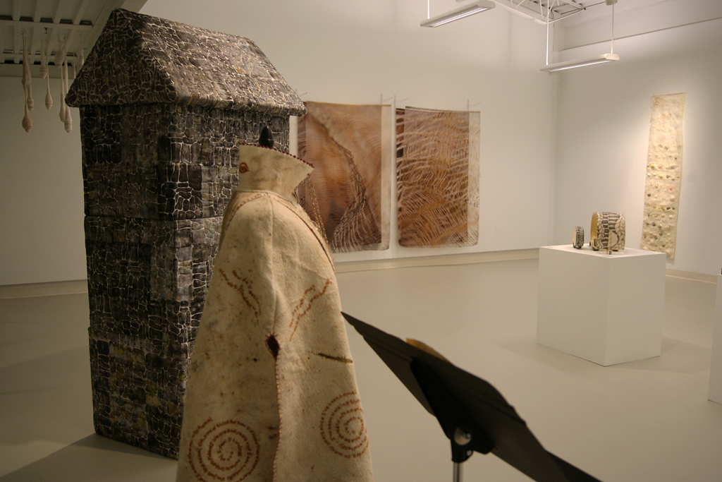 Installation view: Quiet Zone exhibition, World of Threads Festival 2012.