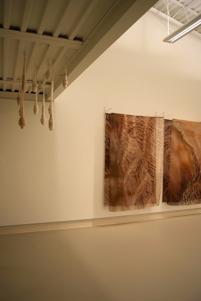 Installation view: Quiet Zone exhibition, World of Threads Festival 2012.