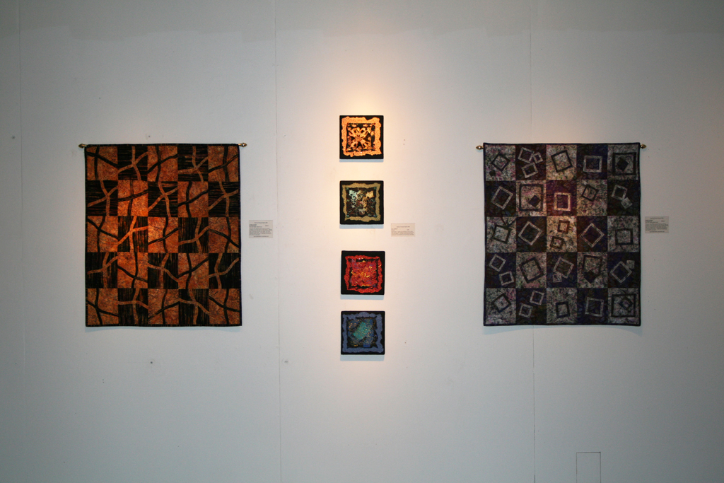 Installation view: Threads That Bind exhibition, World of Threads Festival 2009.