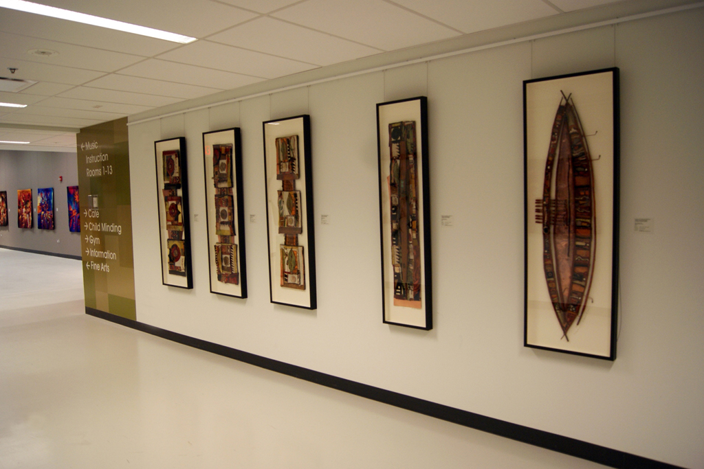 Installation view: Alice Vander Vennen, Variegated Threads exhibition, World of Threads Festival 2012.