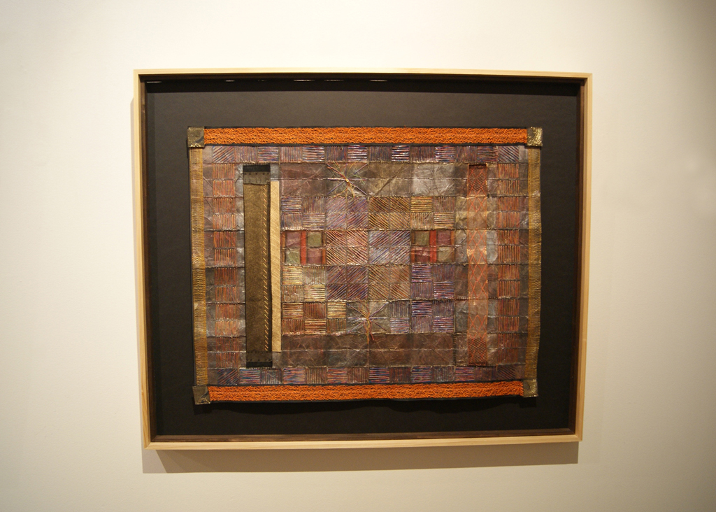 Maggie Tchir, Fibre Collage exhibition, World of Threads Festival 2012.