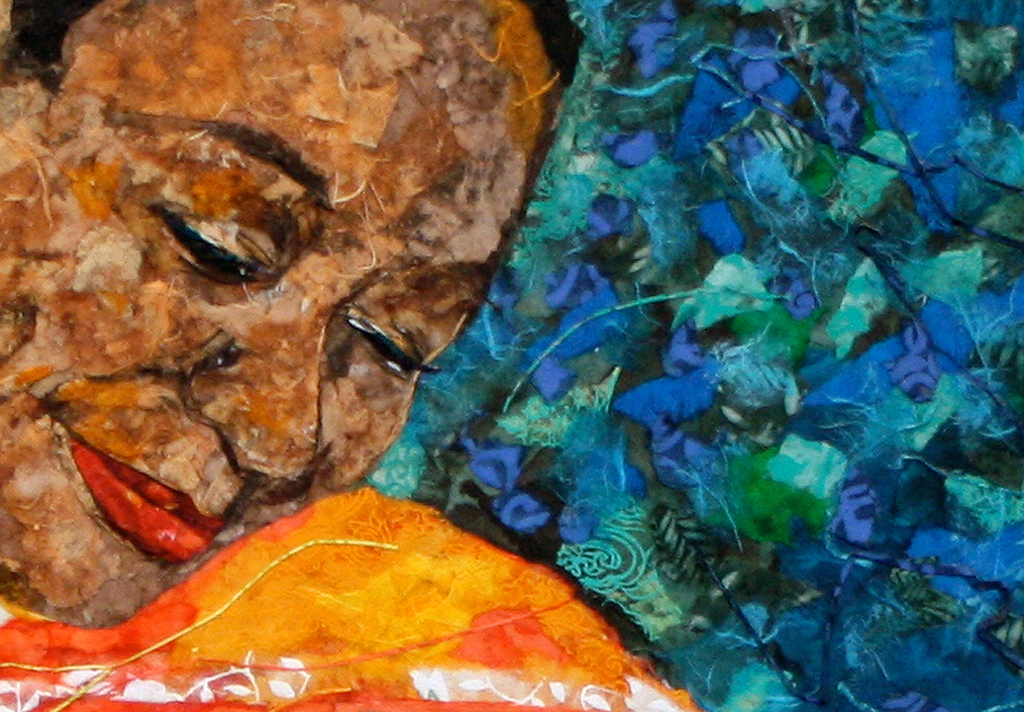 Mary Karavos, Endearment, detail, Common Thread International exhibition, World of Threads Festival 2009.