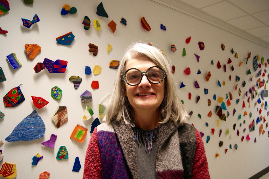 Artist: Line Dufour, Installations, at the World of Threads Festival 2016.