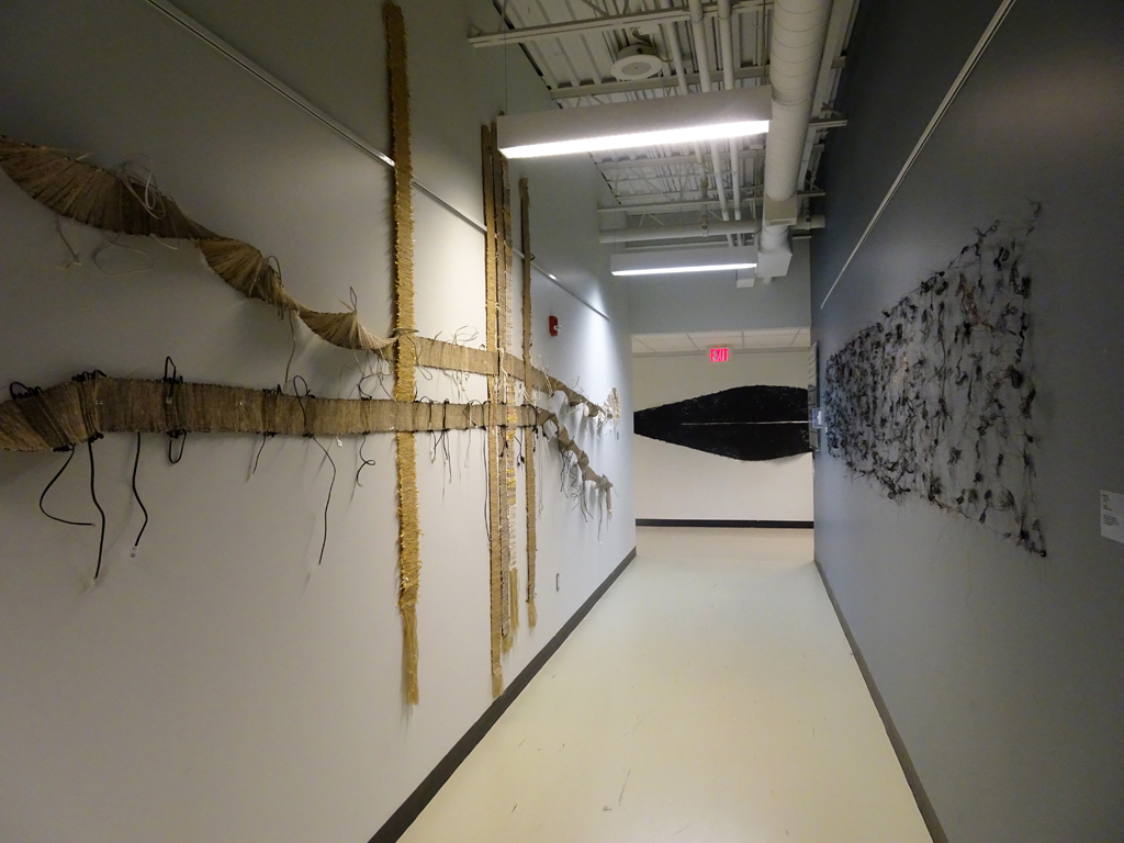 Installations by Viv Davy and Belle Shafir, World of Threads Festival 2015.