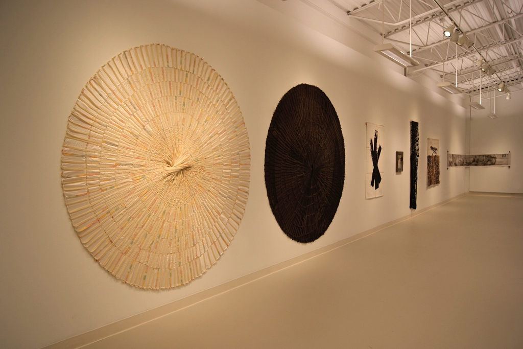 Installation view: Quiet Zone exhibition, World of Threads Festival 2012.