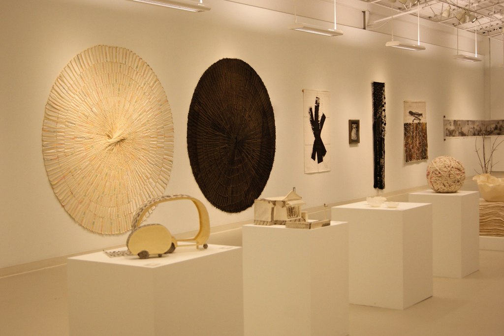 Installation view: Quiet Zone exhibition, World of Threads Festival 2012.