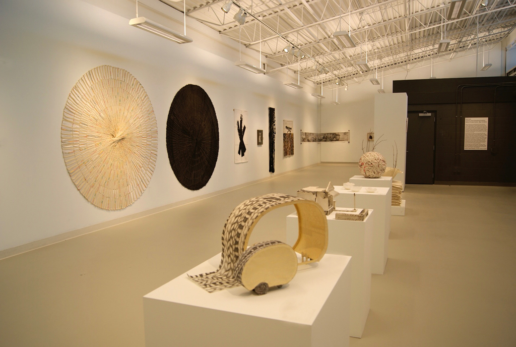 Installation view: Quiet Zone exhibition, World of Threads Festival 2012.