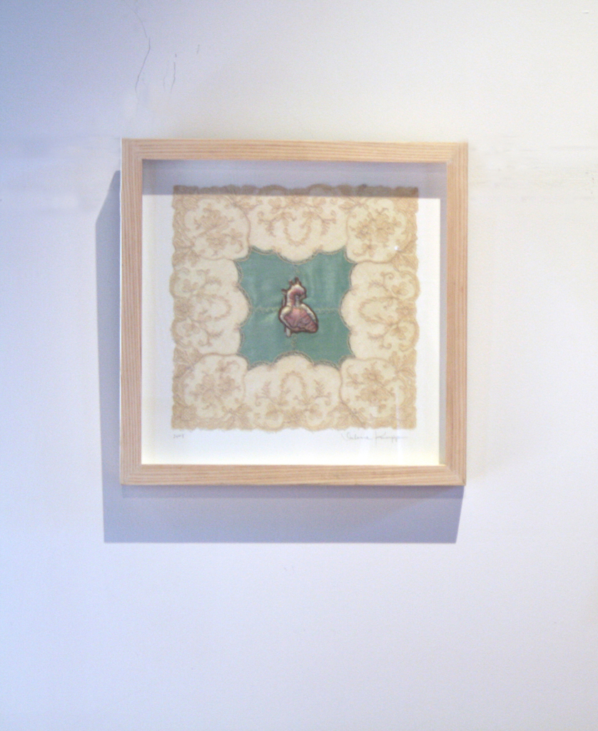 Valerie Knapp, Blushing Heart, Common Thread International exhibition, World of Threads 2009.