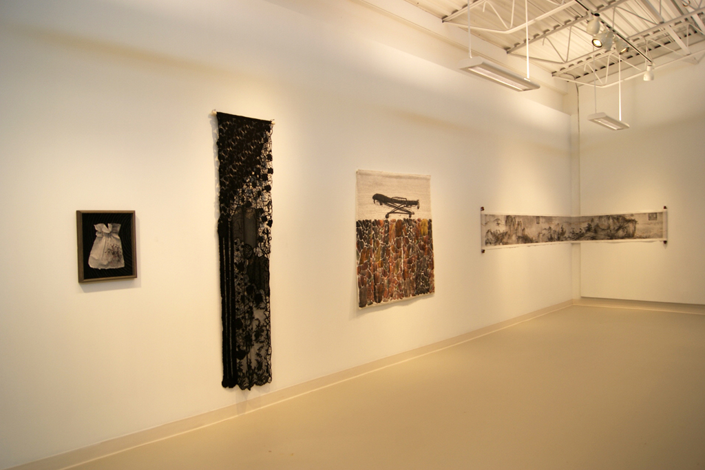 Installation view: Quiet Zone exhibition, World of Threads Festival 2012.
