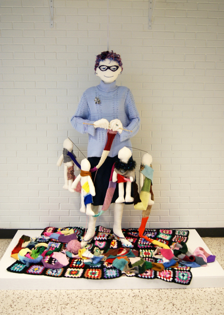 Barbara Rehus, installation, Variegated Threads exhibition, World of Threads Festival 2012.