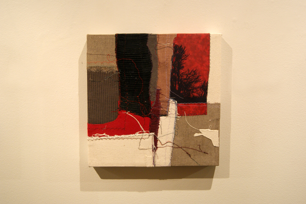 Allyn Cantor, detail, Fibre Collage exhibition, World of Threads Festival 2012.