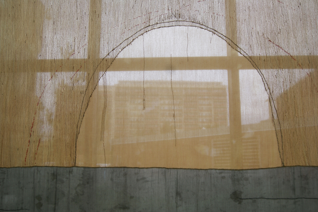 Judy Martin, detail, Continuum exhibition, World of Threads Festival 2012.