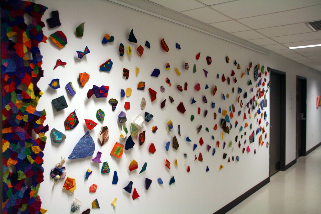 Line Dufour, Fate, Destiny and Self Determination, detail, Installations, World of Threads Festival 2016.