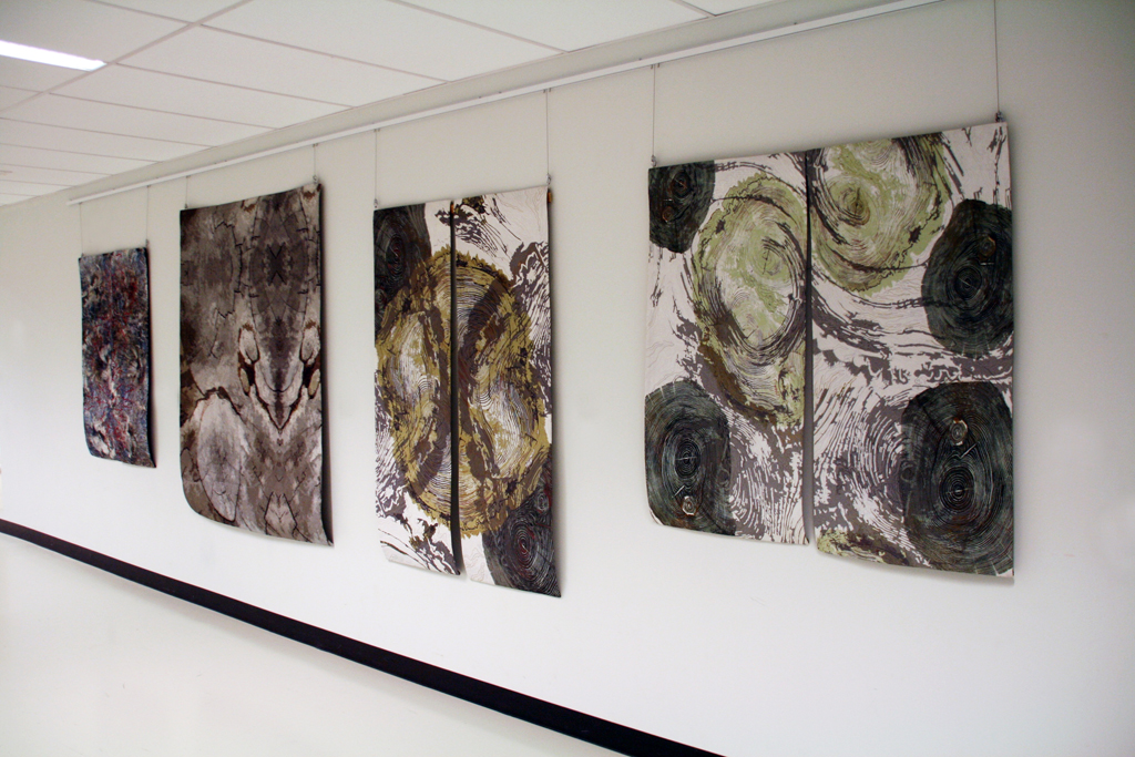 installation view: Barbara Schneider, Solo Show, World of Threads Festival 2014.