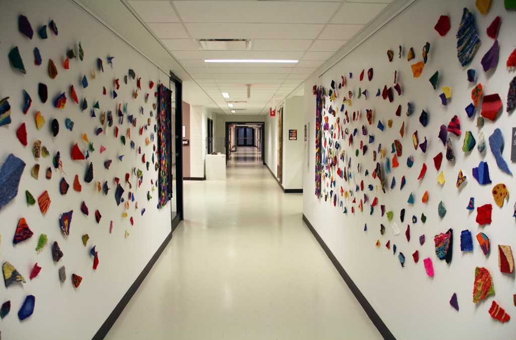 Installation view: line dufour, Fate, Destiny and Self Determination, Installations, World of Threads Festival 2016.