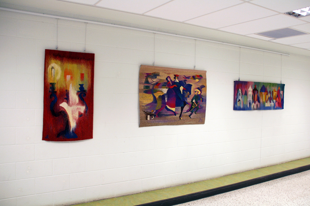 Installation view: Anna Kocherovsky, Solo Show, World of Threads Festival 2014.