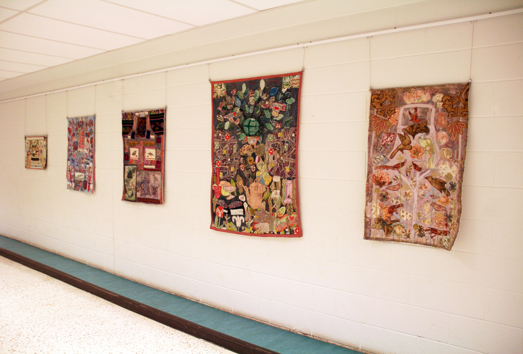 Installation view: Anne Kelly, Solo Show, World of Threads Festival 2014.