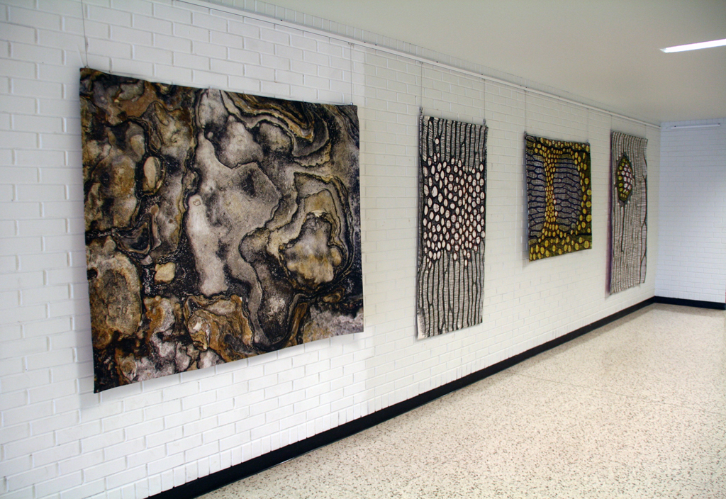 Installation view: Betty Busby, Solo Show, World of Threads Festival 2014.