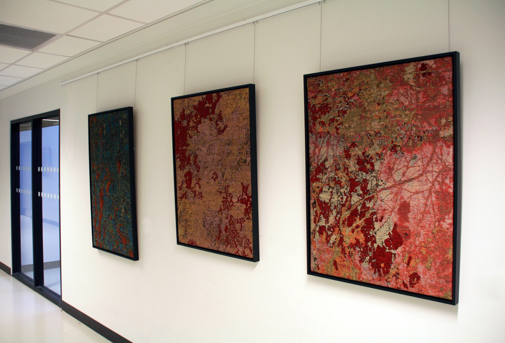 Installation view: Cathryn Amidei, Solo Show, World of Threads Festival 2014.