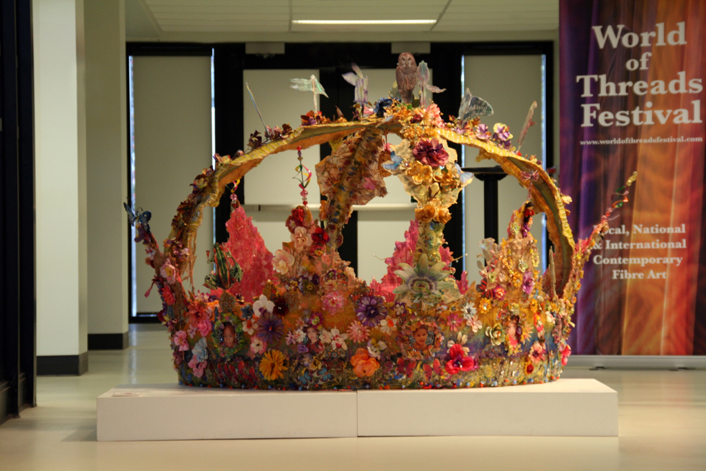 Artist: Jacqueline Treloar, Corona Magna Puer, Installations, World of Threads Festival 2014.