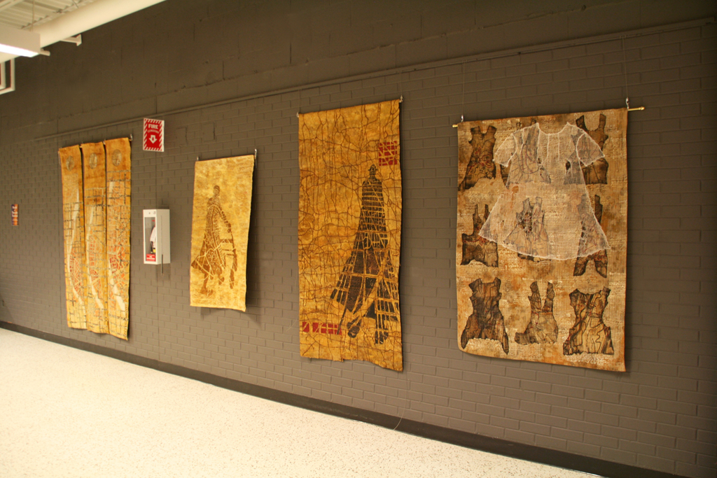 Installation view: Eszter Bornemisza, Solo Shows, the World of Threads Festival 2014.