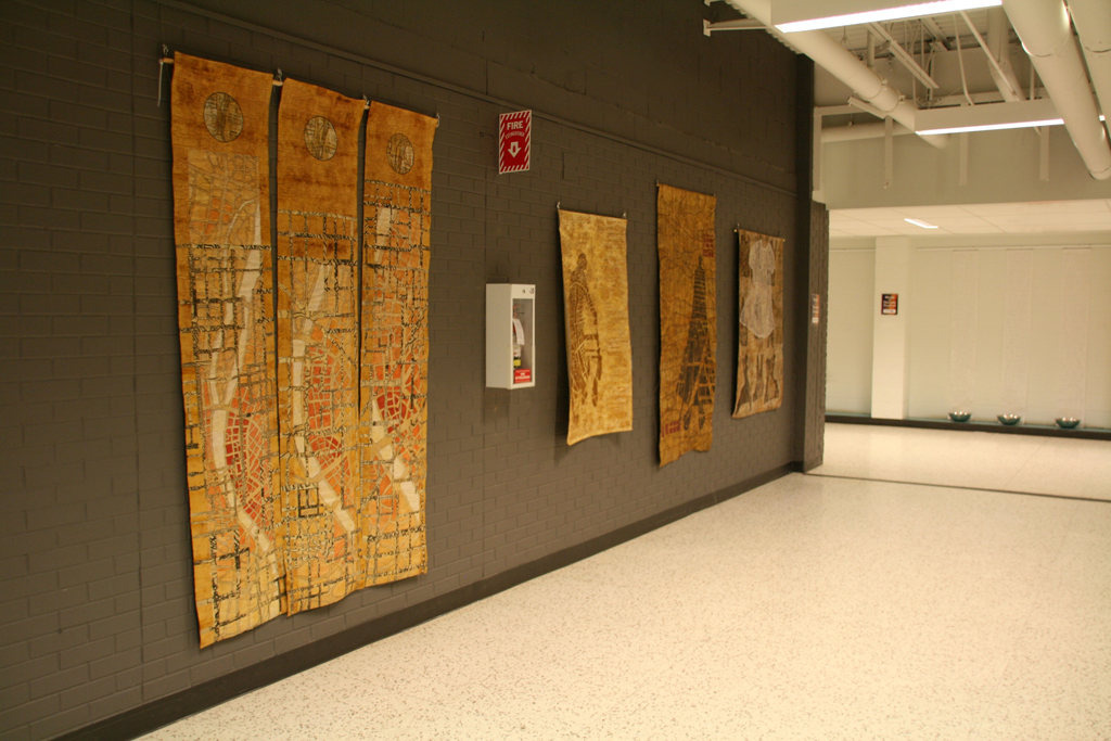 Installation view: Eszter Bornemisza, Solo Shows, the World of Threads Festival 2014.