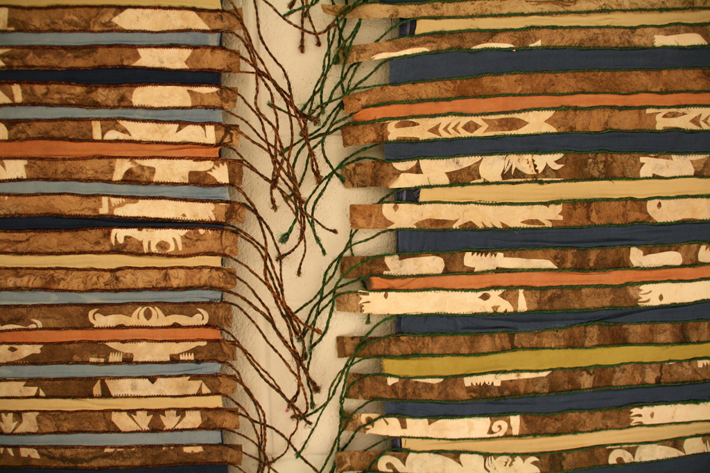 Yosi Anaya, Four Rivers, detail, Solo Show, World of Threads Festival 2014.