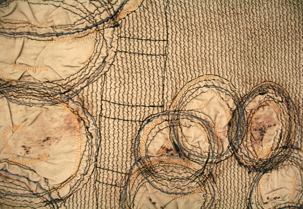 Karen Rips, Gut Feeling, detail, Solo Show, World of Threads Festival 2014.