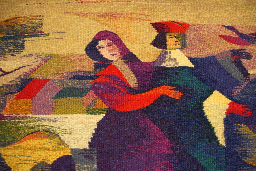 Anna Kocherovsky, Hunters, detaiI, Solo Show, World of Threads Festival 2014.