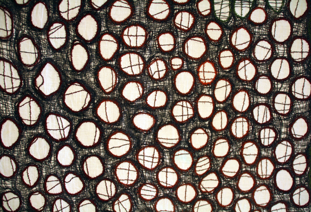 Betty Busby, Interwoven, detail, Solo Show, World of Threads Festival 2014.
