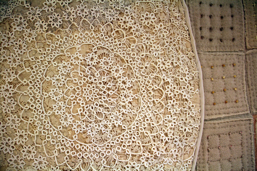 Judy Martin, Layers of Time, detail, Solo Show, World of Threads Festival 2014.