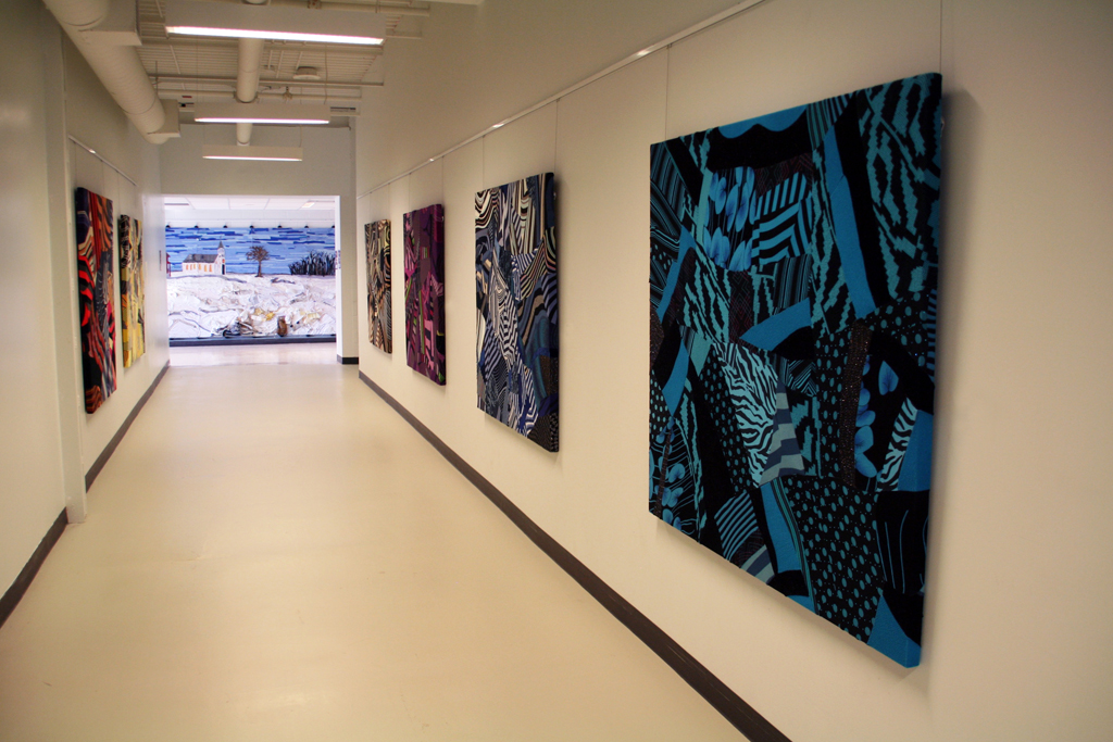 Installation view: Lindy Fyfe, Solo Show, World of Threads Festival 2014.