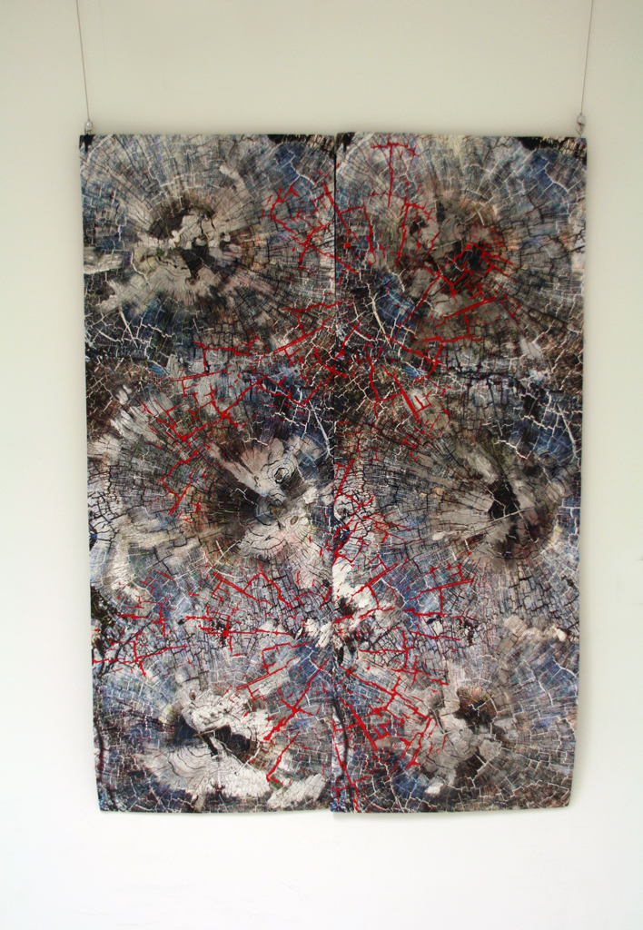 Barbara Schneider, Line Dance 5, Solo Show, World of Threads Festival 2014.