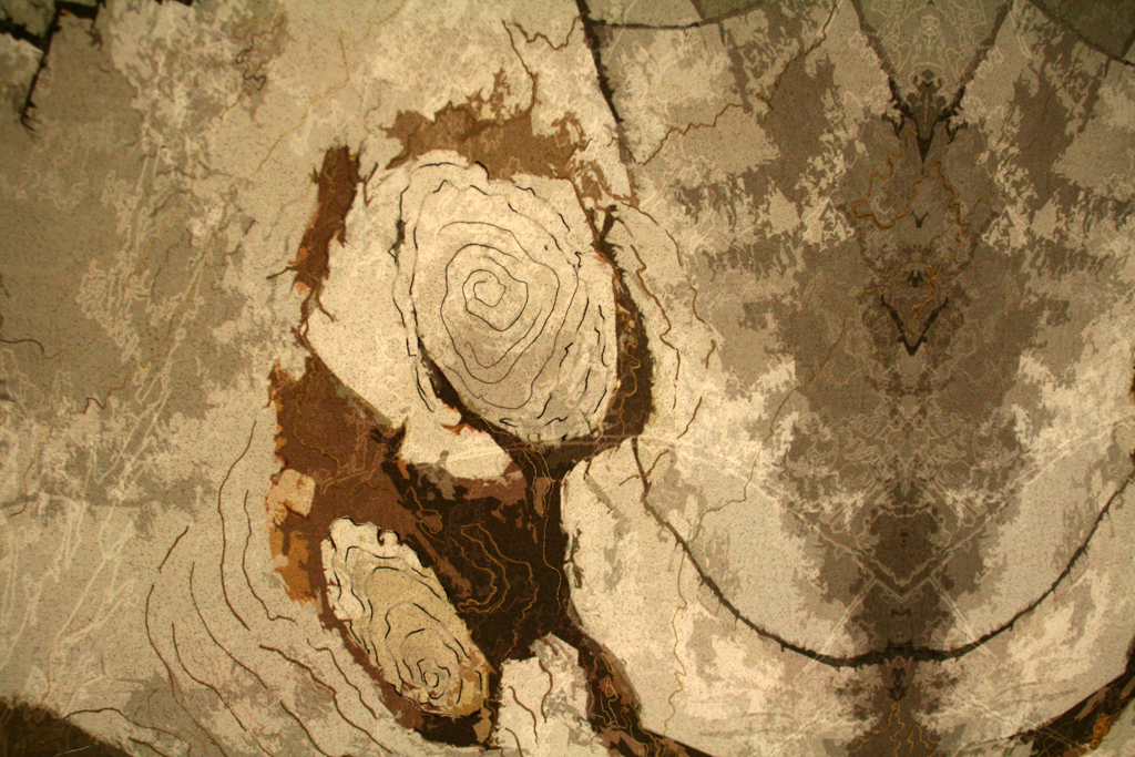 Barbara Schneider, Line Dance, detail, Solo Show, World of Threads Festival 2014.