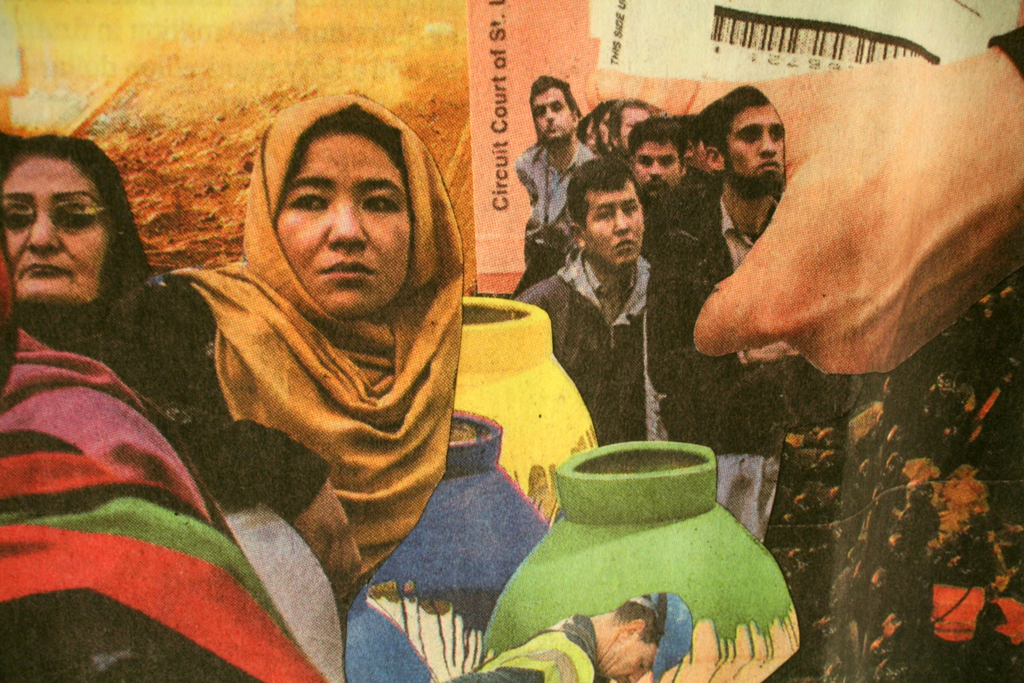 Penny Mateer, Loan Complaints, detail, Solo Show, World of Threads Festival 2014.