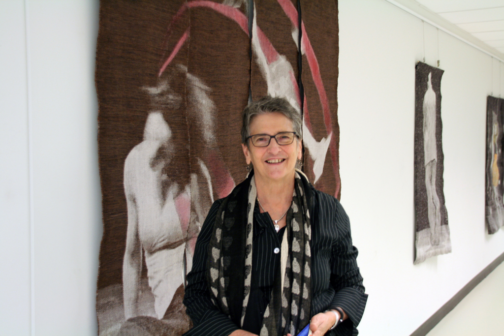 Artist: Louise Lemieux Berube, Solo Show, at the opening of the World of Threads Festival 2014.