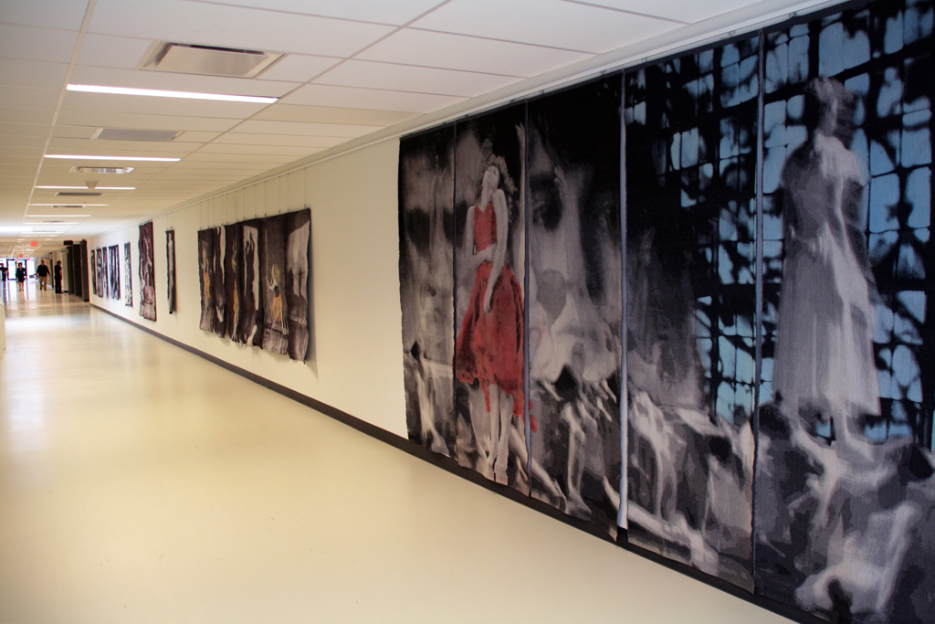 Louise Lemieux Berube, Rodin and Claude, Solo Show, World of Threads Festival 2014.