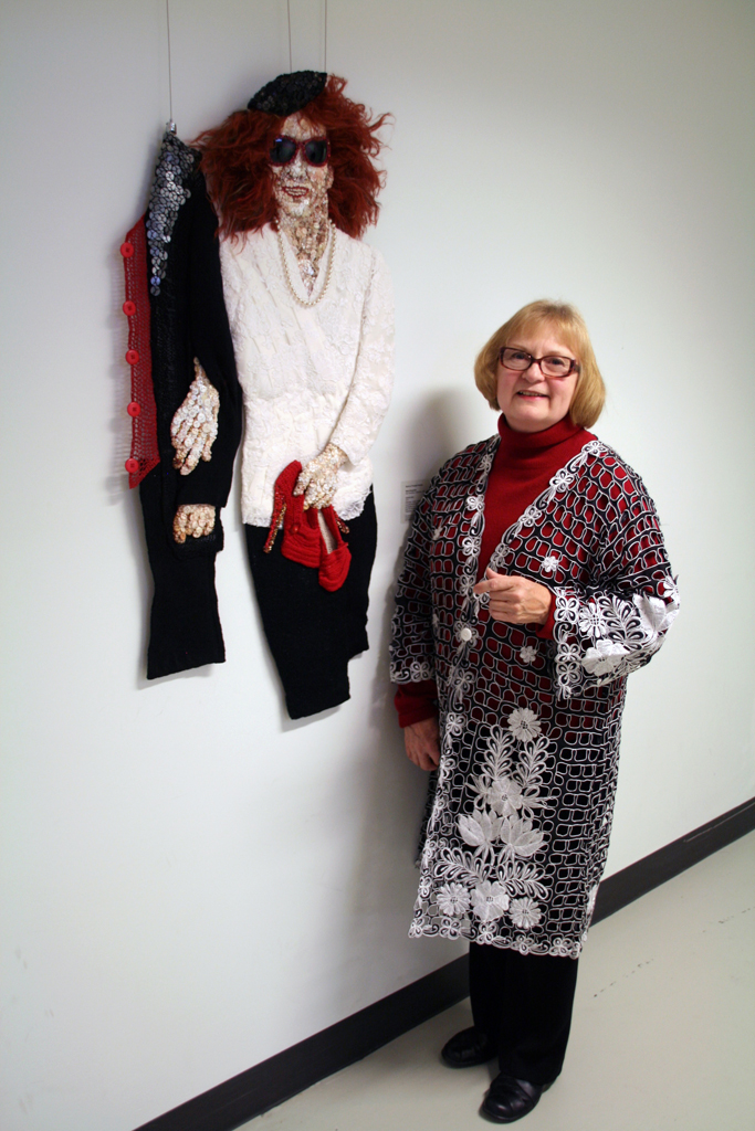 Marie Bergstedt, Solo Show, at the opening of the World of Threads Festival 2014.