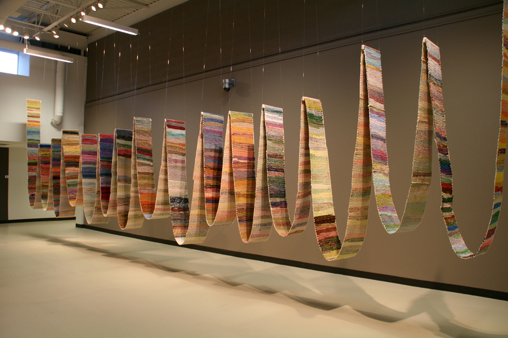 Artist: Judy Martin, Not to Know but to Go On, Installations, World of Threads Festival 2014.