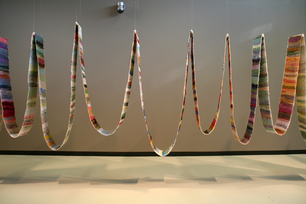 Artist: Judy Martin, Not to Know but to Go On, Installations, World of Threads Festival 2014.