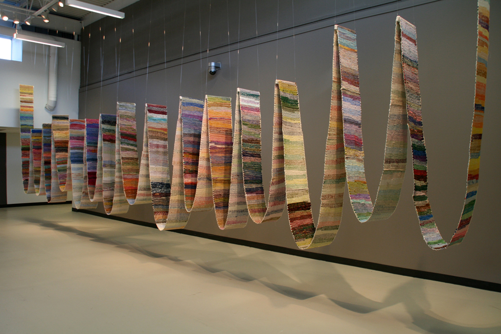 Artist: Judy Martin, Not to Know but to Go On, Installations, World of Threads Festival 2014.