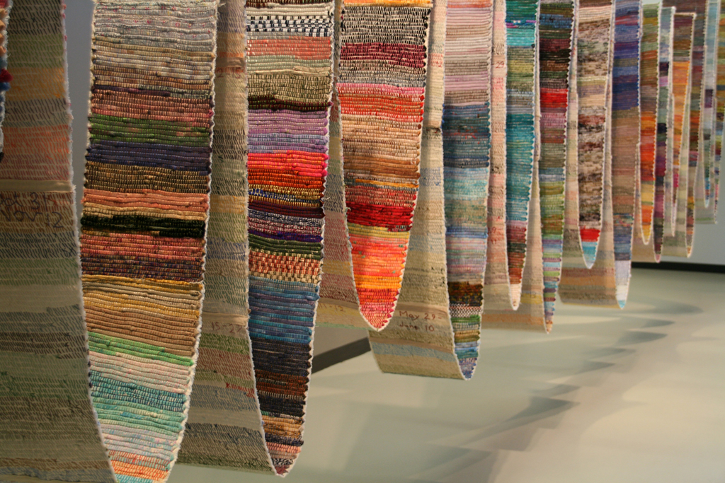 Artist: Judy Martin, Not to Know but to Go On, detail, Installations, World of Threads Festival 2014.