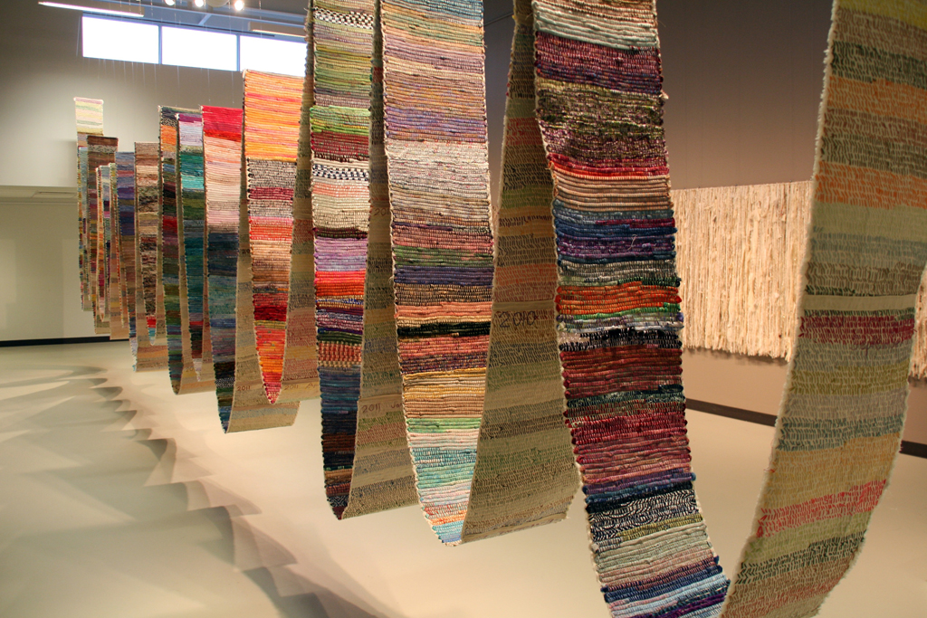 Artist: Judy Martin, Not to Know but to Go On, Installations, World of Threads Festival 2014.