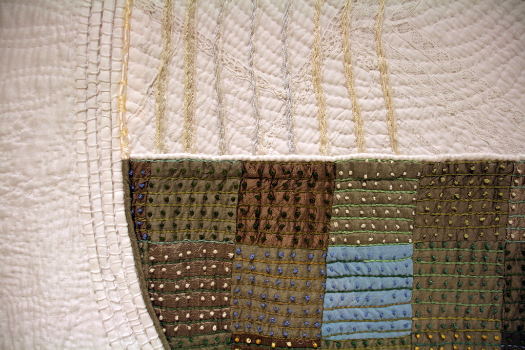 Judy Martin, Not to Know but to Go On, detail, Solo Show, World of Threads Festival 2014.