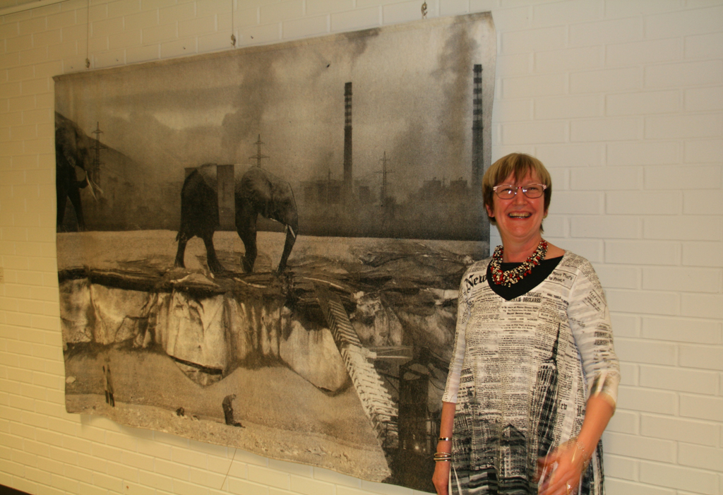Artist: Penny Mateer, Solo Show, at the opening of the World of Threads Festival 2014.