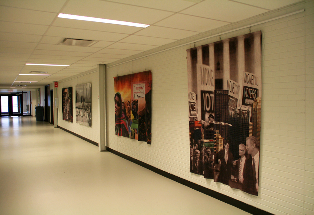 Installation view: Penny Mateer, Solo Show, World of Threads Festival 2014.