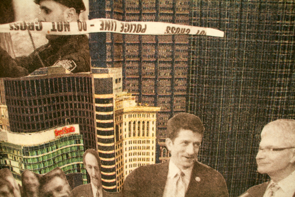 Penny Mateer, Wondering how tales are told, detail, Solo Show, World of Threads Festival 2014.